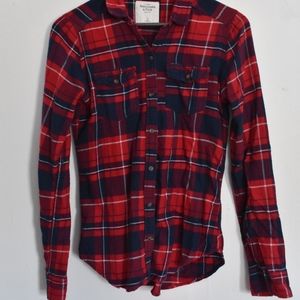 Abercrombie and Fitch Plaid Flannel Shirt
